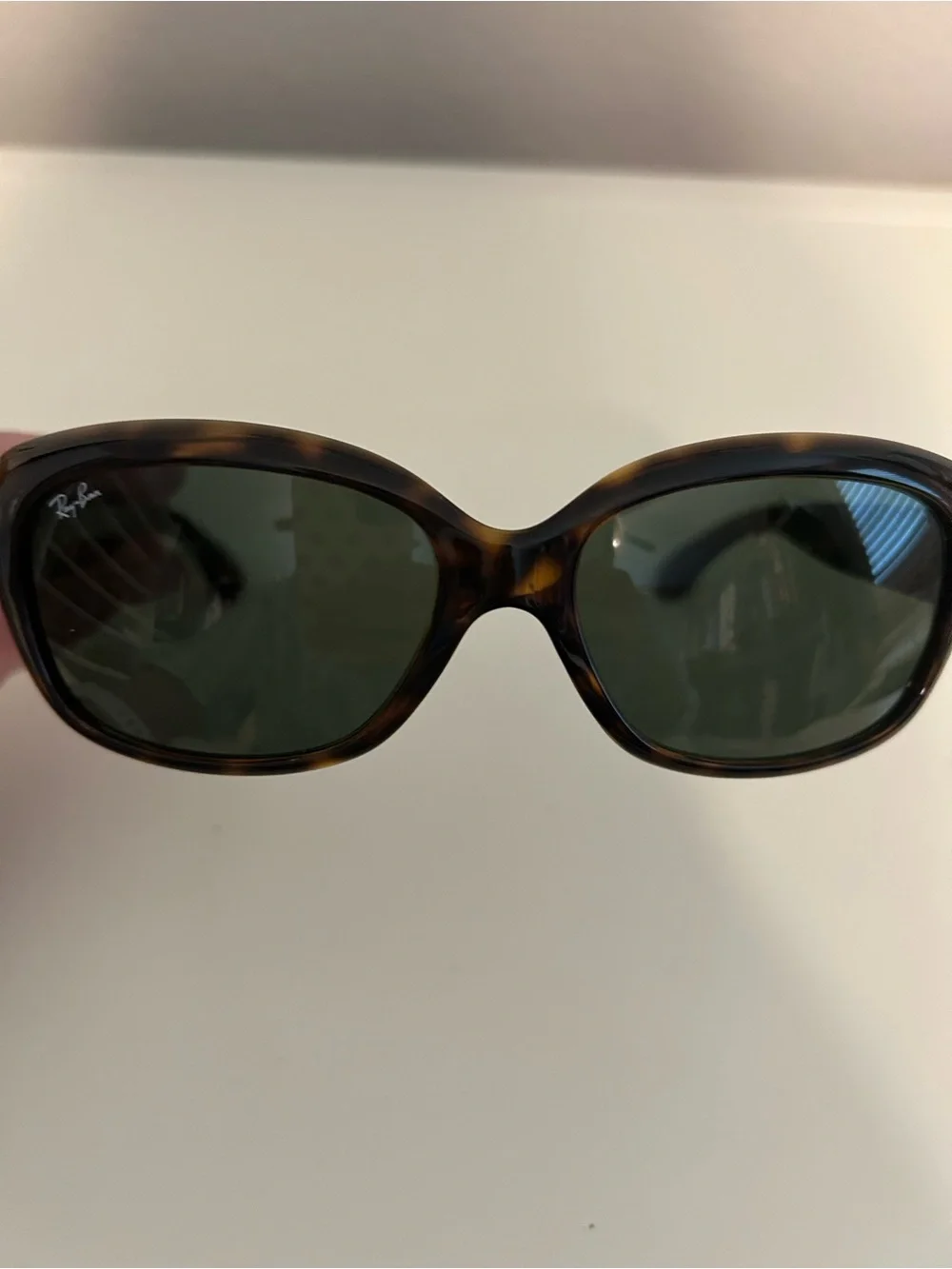 Ray-Ban Jackie Ohh Brown Tortoise Frame Sunglasses with Green Lenses - Picture 9 of 10
